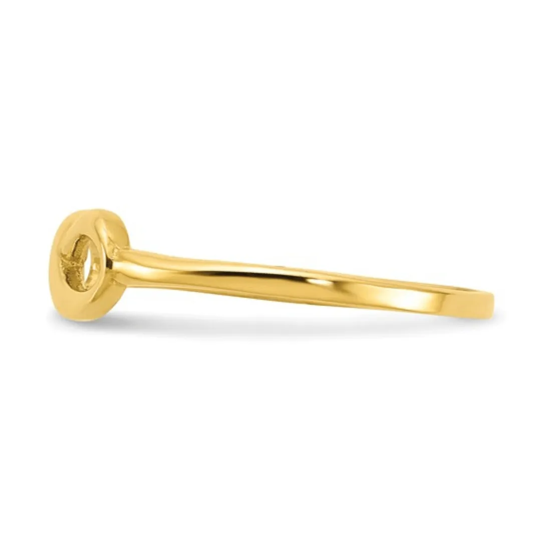 10K Yellow Gold Infinity Ring