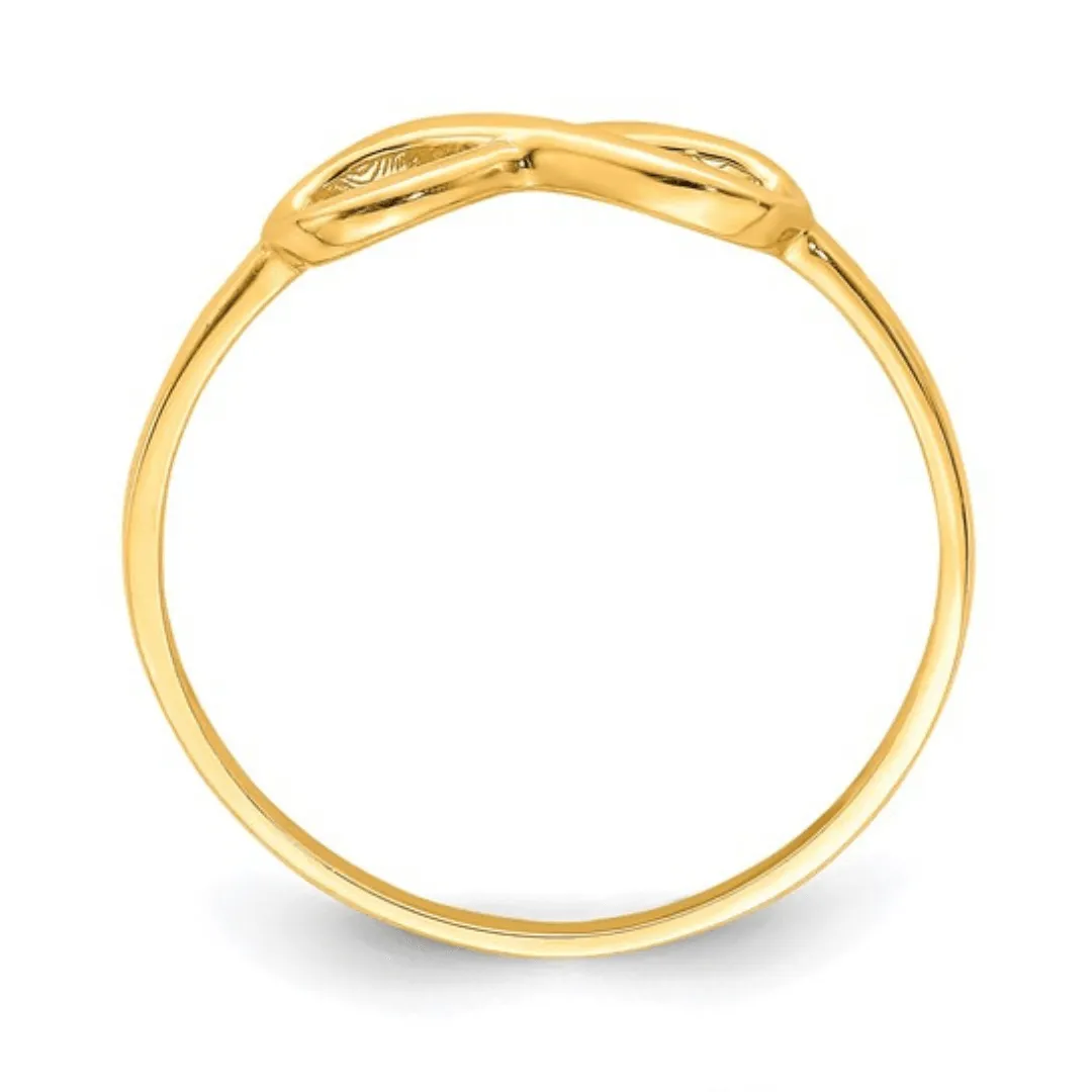 10K Yellow Gold Infinity Ring