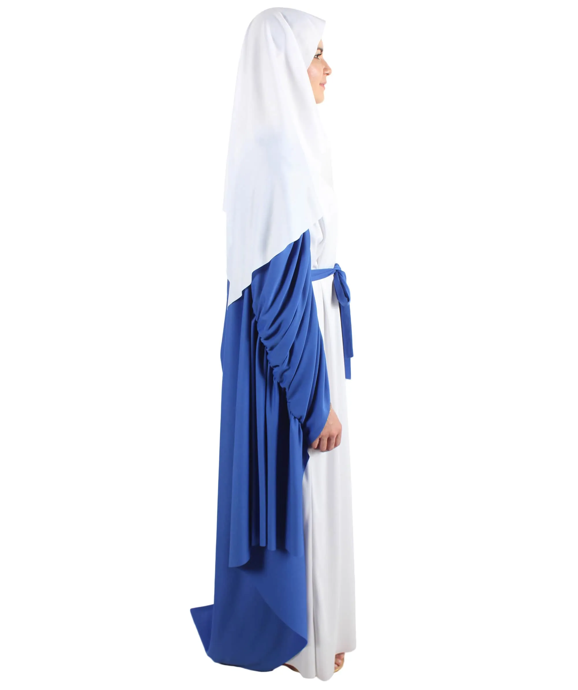 Adult Women’s Virgin Mary White and Blue Robe Costume | Multiple Size Options