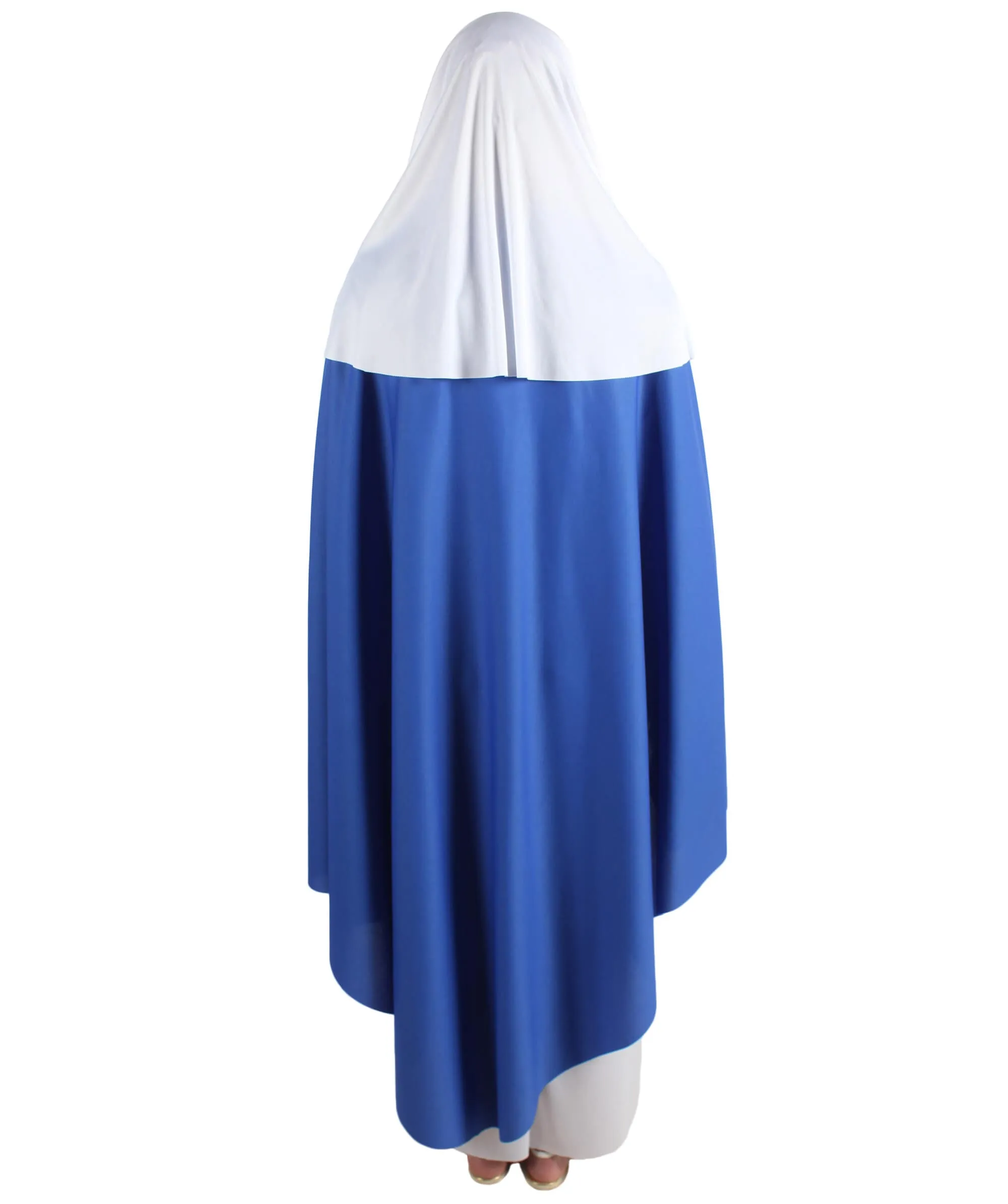 Adult Women’s Virgin Mary White and Blue Robe Costume | Multiple Size Options