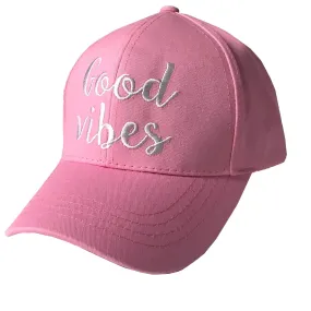 BA-2017 C.C Good Vibes Lt Pink Cap