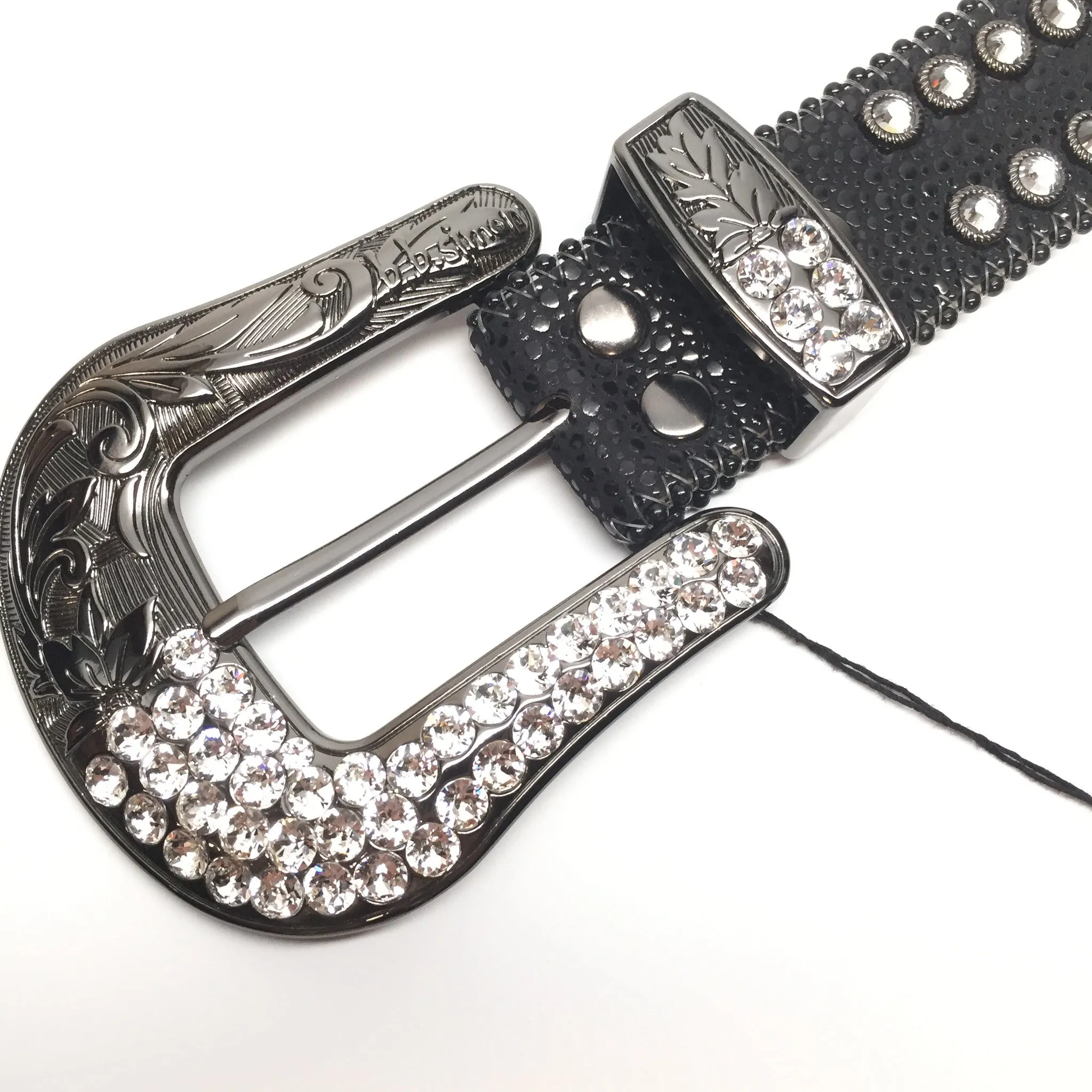 b.b. Simon 2298F40 'Midnight' Crystal Belt