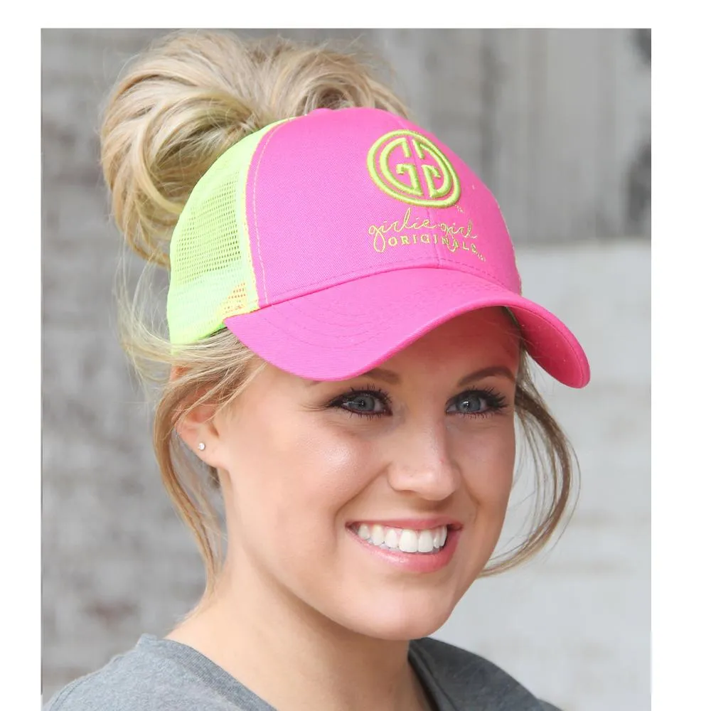 BJ-1 Pony Caps Logo Pink Green