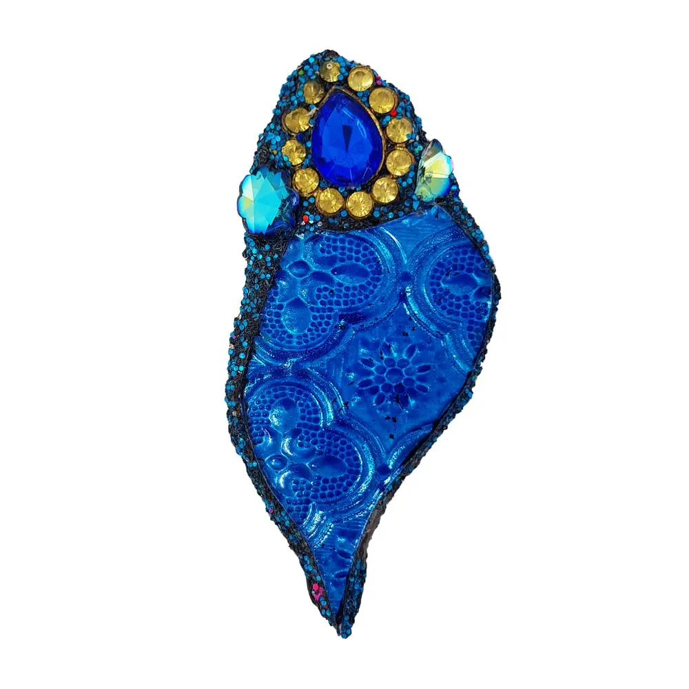 BLUE CRYSTAL BROOCH - GENIE