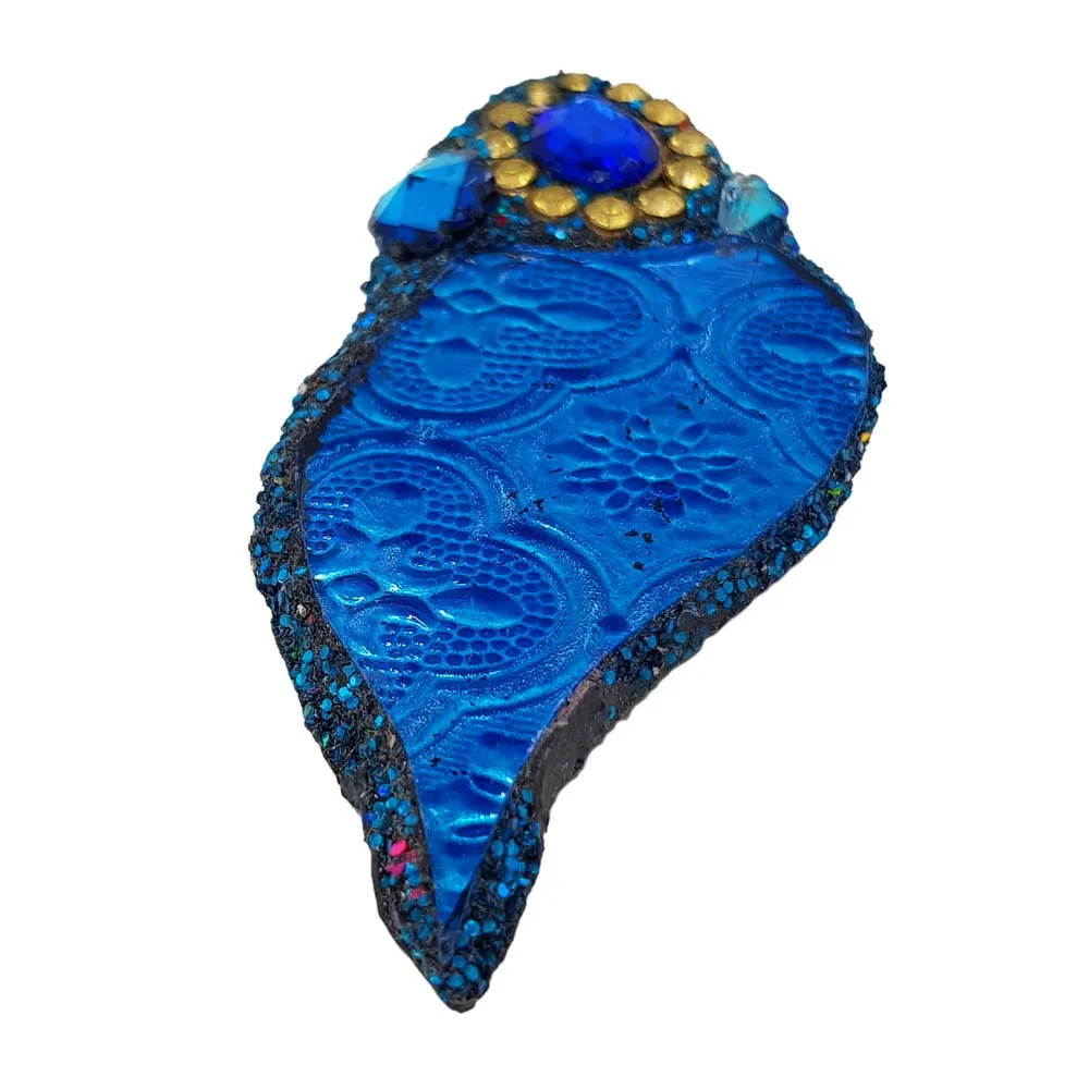 BLUE CRYSTAL BROOCH - GENIE