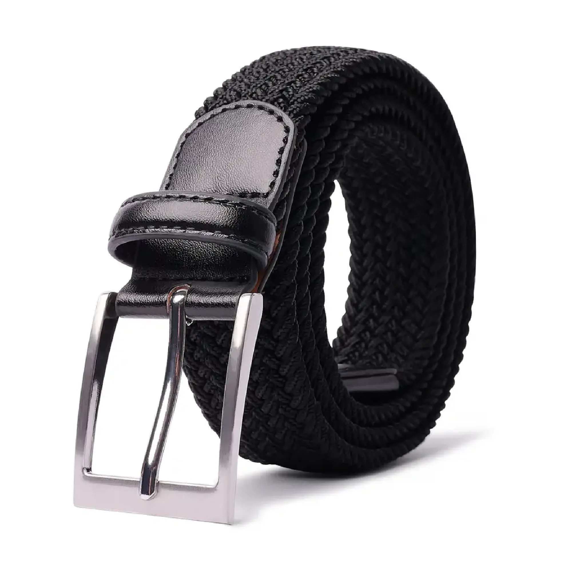 Braided Elastic Belt Woven Belts For Men, Casual Pants Jeans Belt For Outdoor Daily , Ideal choice for Gifts