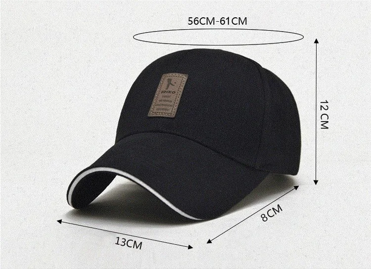 Casual Leisure Adjustable Baseball Cap For Men'S