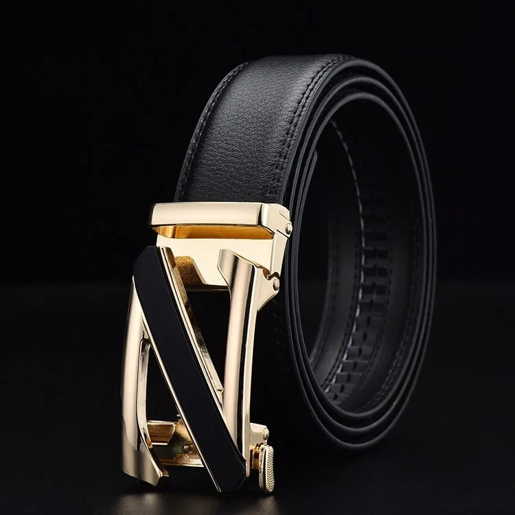 Casual Z Letter Design Automatic Buckle High Quality Belts For Men's-JonasParamount