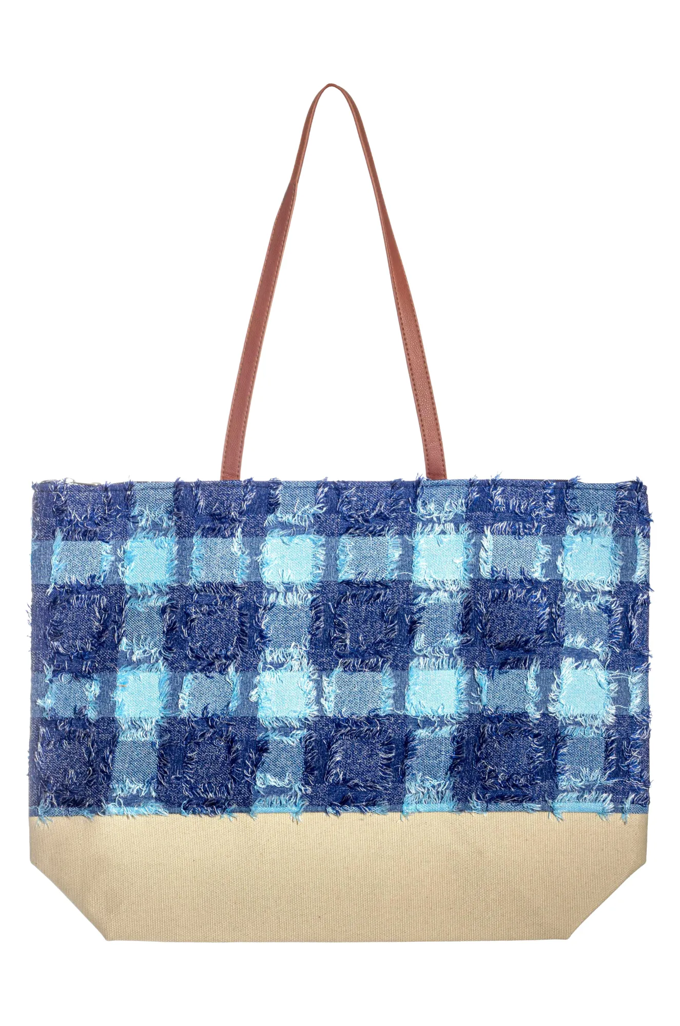 Check Beach Bag | NAVY | 0566YY