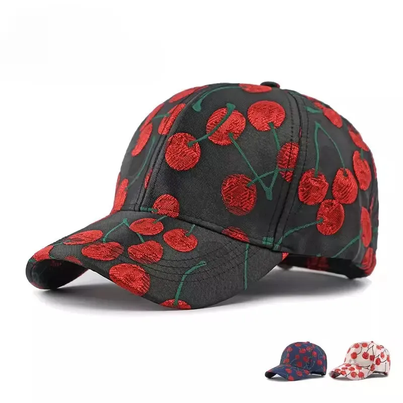 Cherries Jacquard Baseball Cap