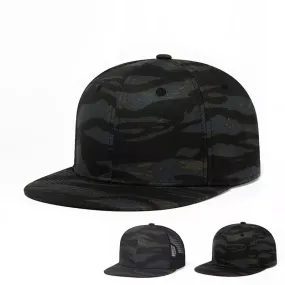 Classic Dark Camouflage Snapback Cap