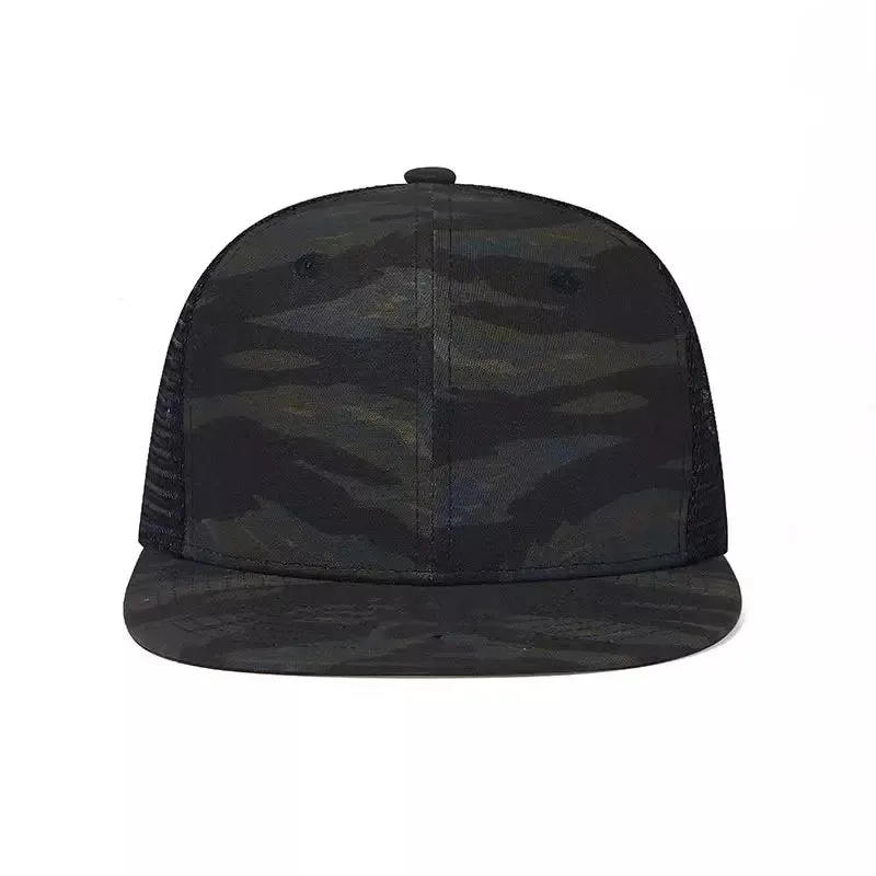 Classic Dark Camouflage Snapback Cap