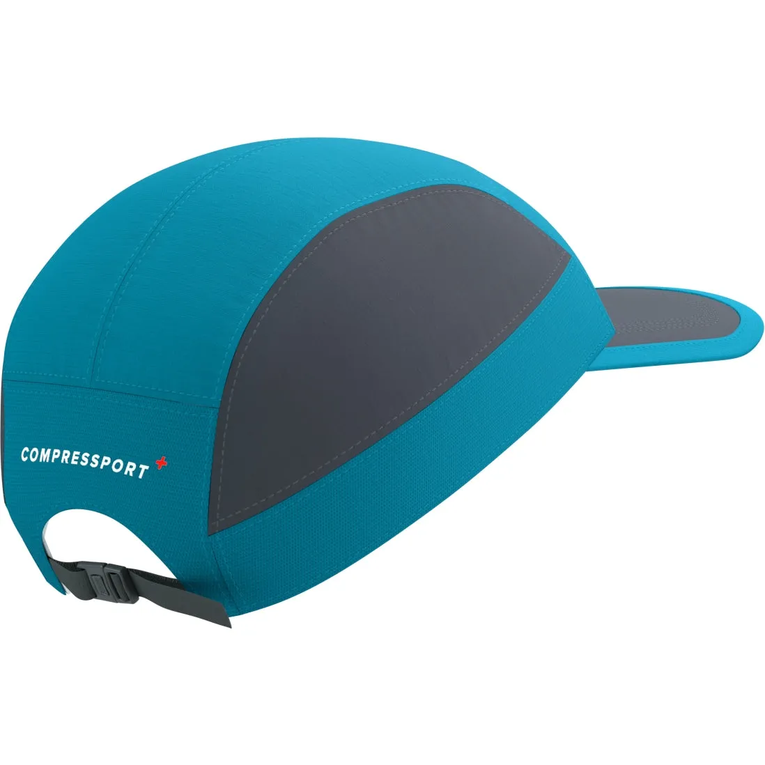 Compressport Unisex's 5 Panel Light Cap - Mosaic Blue/Magnet