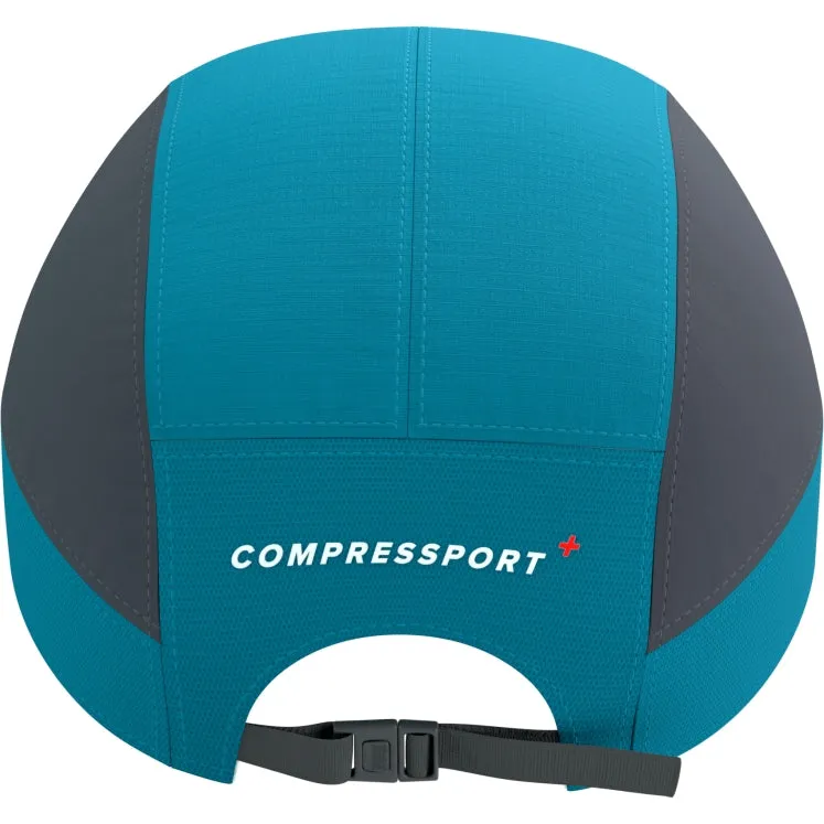 Compressport Unisex's 5 Panel Light Cap - Mosaic Blue/Magnet