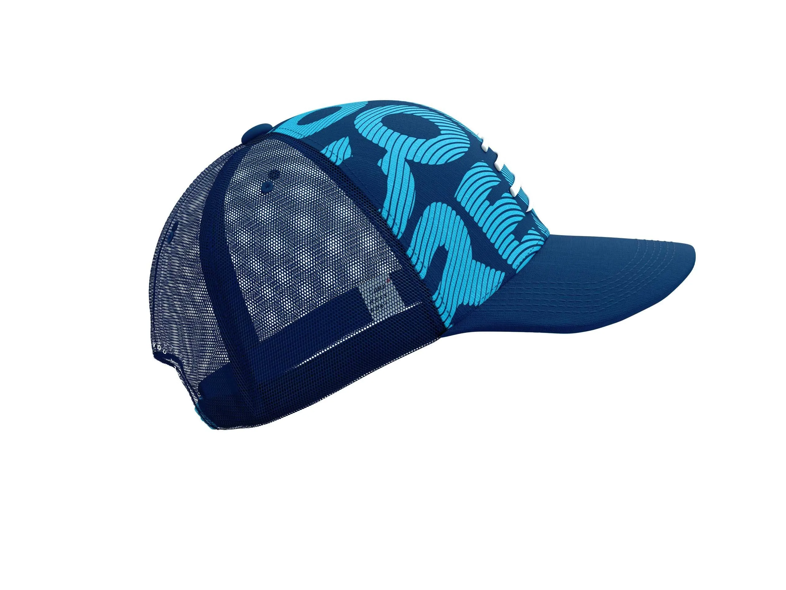 Compressport Unisex's Trucker Cap - Estate Blue/Hawaiian Ocean