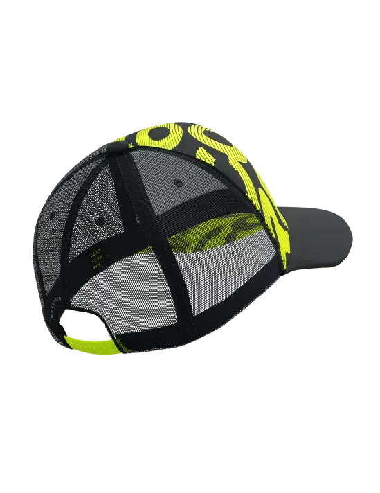 Compressport Unisex's Trucker Cap Flash - Black/Fluo Yellow