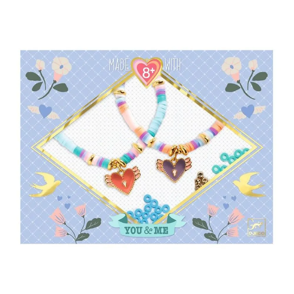 Djeco Friendship Bracelets Kit - You & Me - Heart Heishi