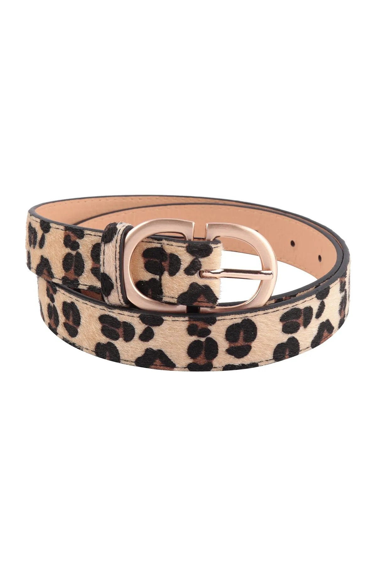 DOUBLE BUCKLE FASHION LEATHER BELT