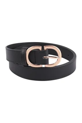 DOUBLE BUCKLE FASHION LEATHER BELT