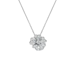 Flora 0.33ct Diamond White Gold Necklace