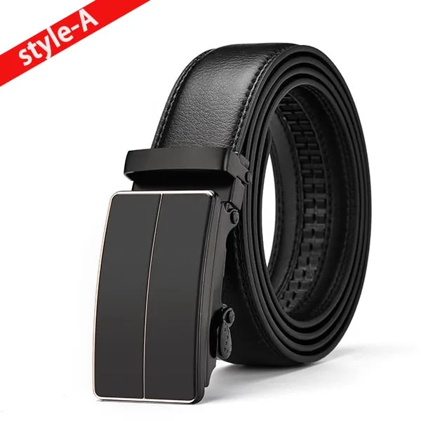 Genuine Leather Belts For Men Automatic Belts Cummerbunds Leather Belt