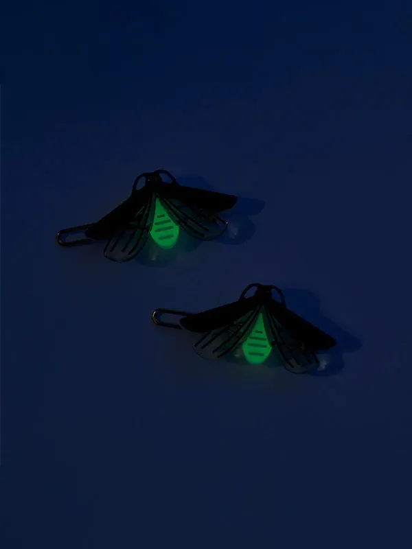 Glow-In-The Dark Firefly Barrettes: Set of 2