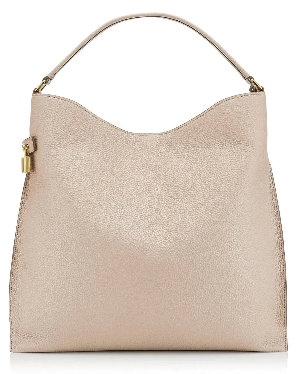 Grain Leather Alix Hobo in Silk Taupe