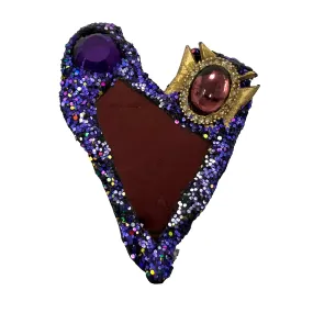 H. N. Y. - PURPLE & GOLD HEART BROOCH, 2022