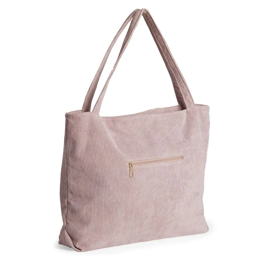 Hendrix Corduroy Tote - Dusty Rose