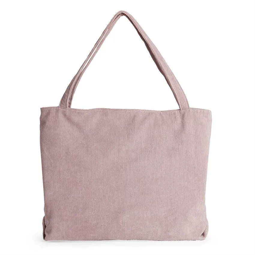 Hendrix Corduroy Tote - Dusty Rose