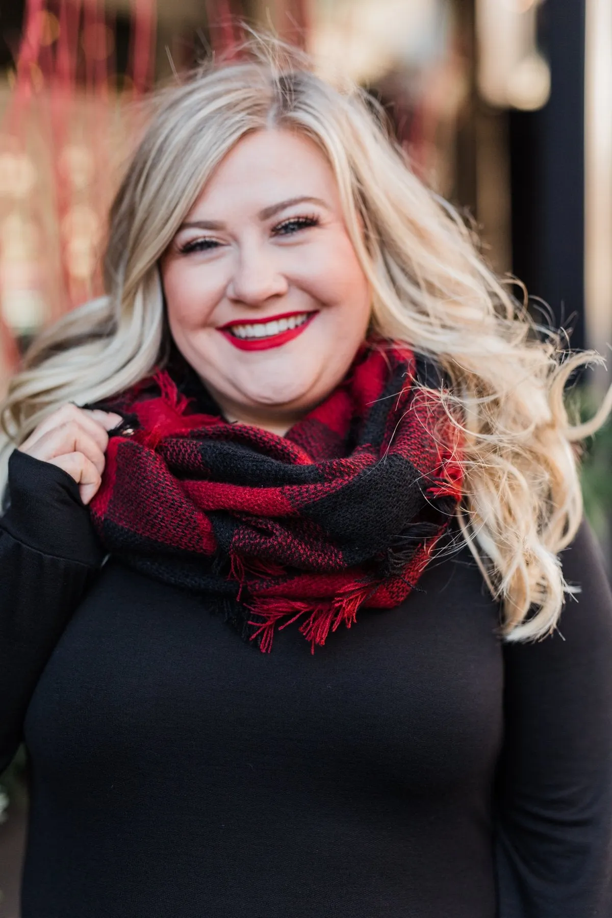 Infinity Scarf- Buffalo Plaid