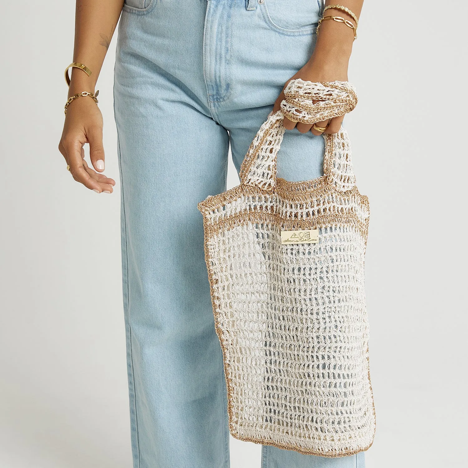 Lani Beach Bag - Pearl