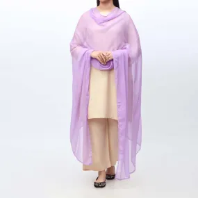 Lilac Chiffon Dupatta PW9708