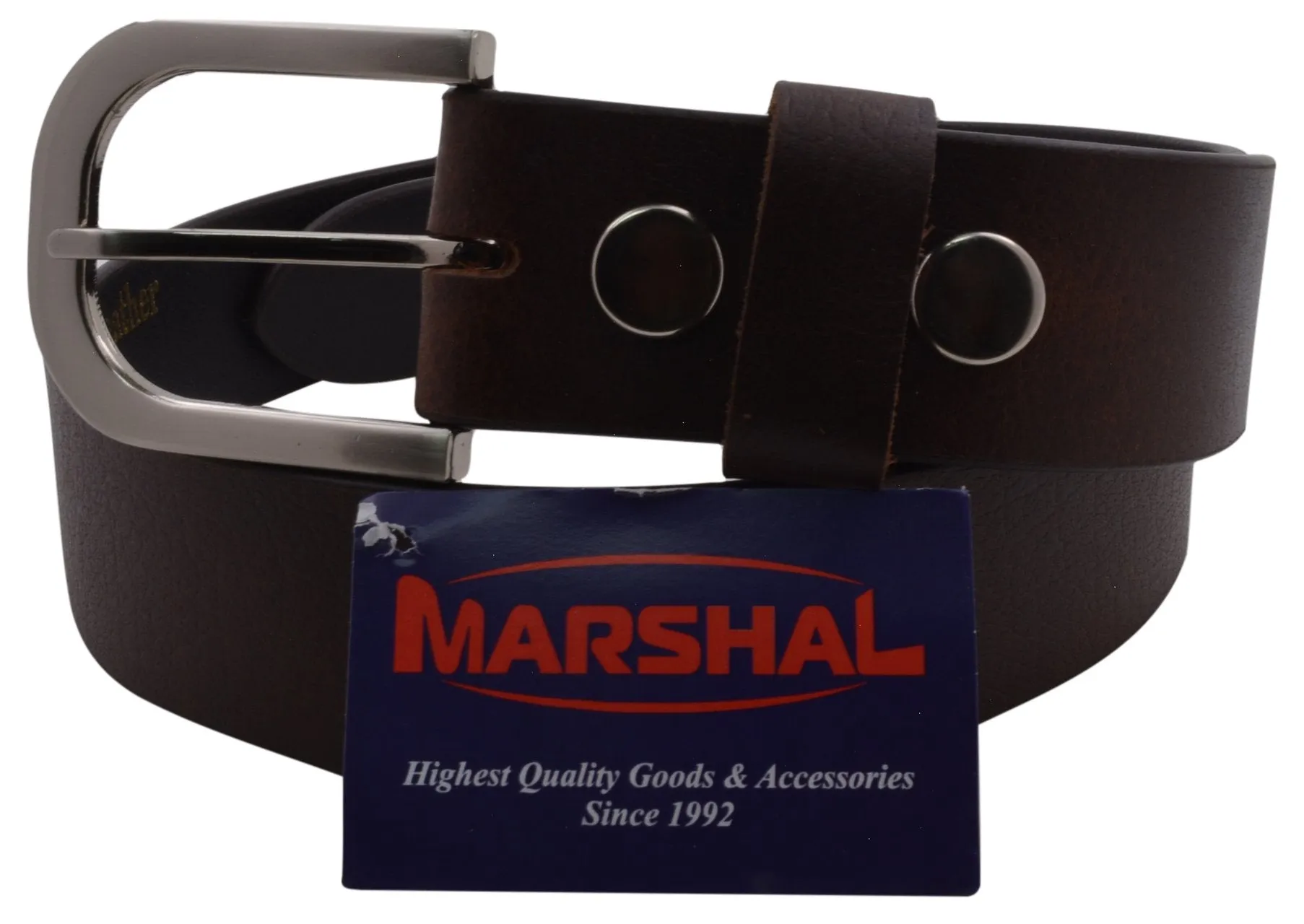 Marshal Wallet Wide 1.5" Removable Snap Buckle Belt High Quality MSL 2079