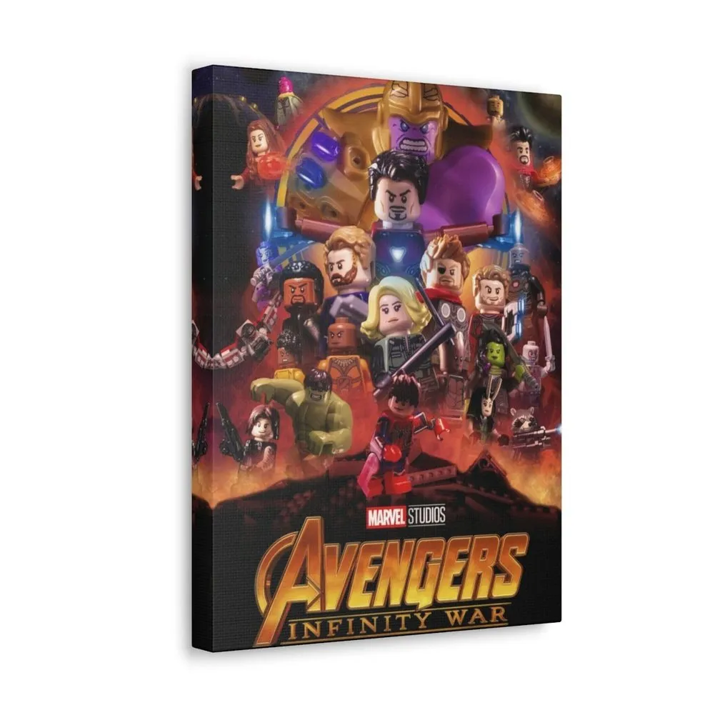 MOC  Compatible  Avengers Infinity War  Movie Wall Art Canvas Art With Backing.