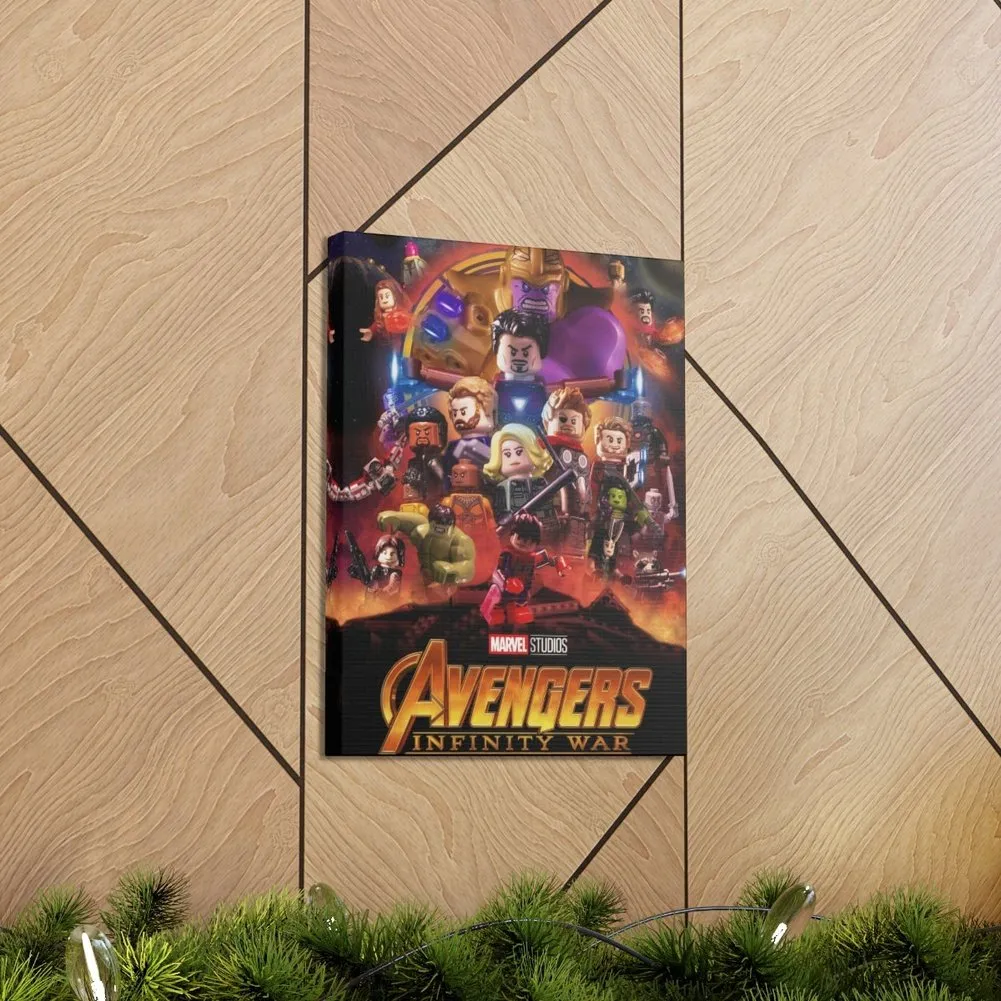 MOC  Compatible  Avengers Infinity War  Movie Wall Art Canvas Art With Backing.