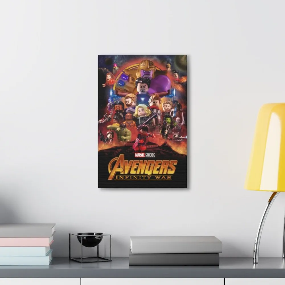 MOC  Compatible  Avengers Infinity War  Movie Wall Art Canvas Art With Backing.