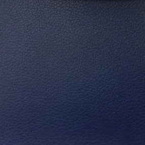 Navy Blue Faux Leather Pigskin Fabric