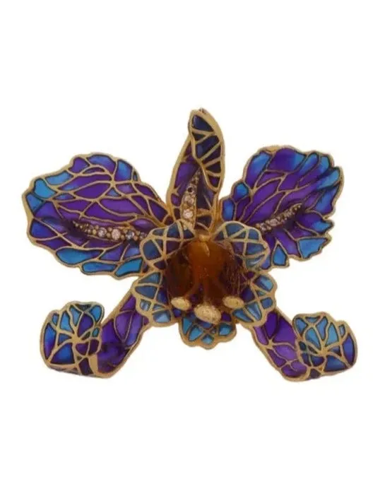 Orchid Brooch