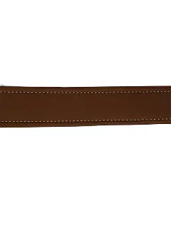 Padded Leather Belts - Black/Natural Tan