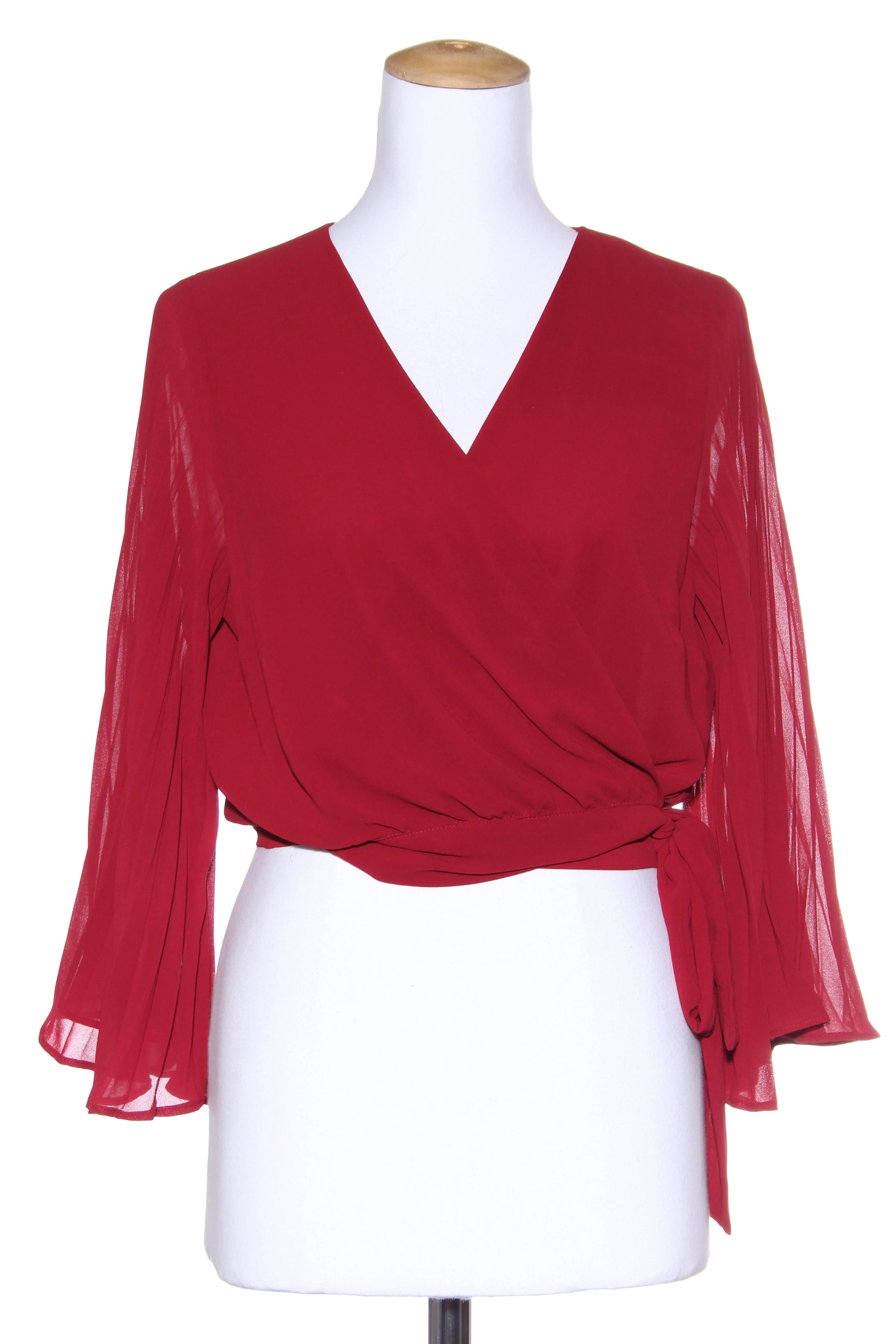 PAGANI - Pleat sleeve wrap top! 12