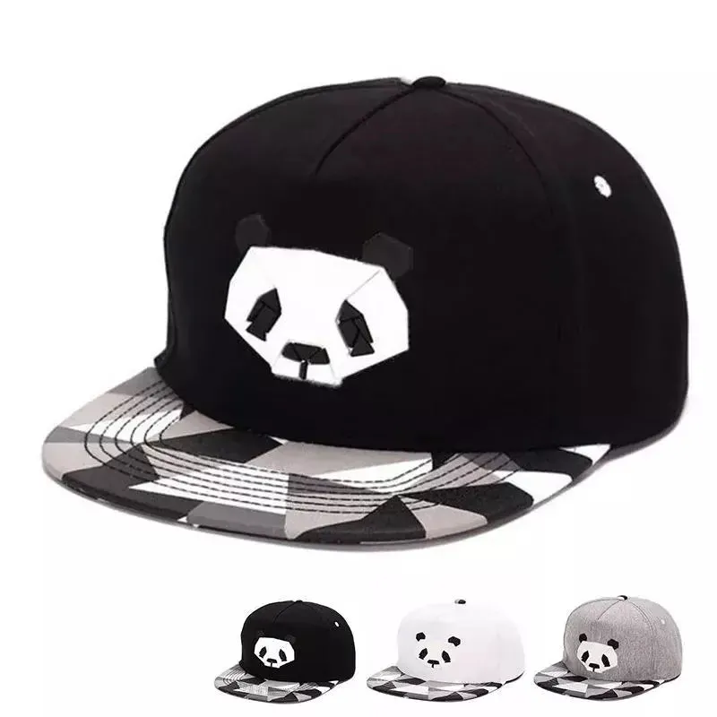 Panda Bear Origami Snapback Cap