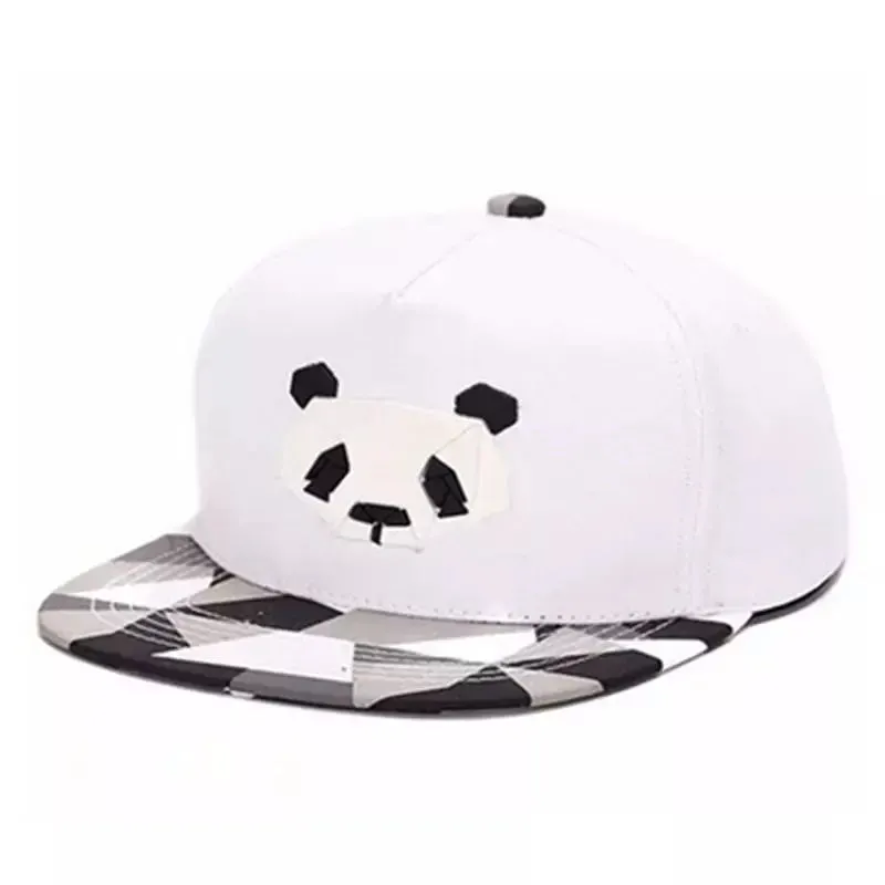 Panda Bear Origami Snapback Cap