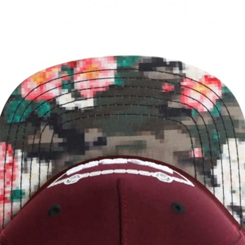 Paris Wine Red Snapback Cap