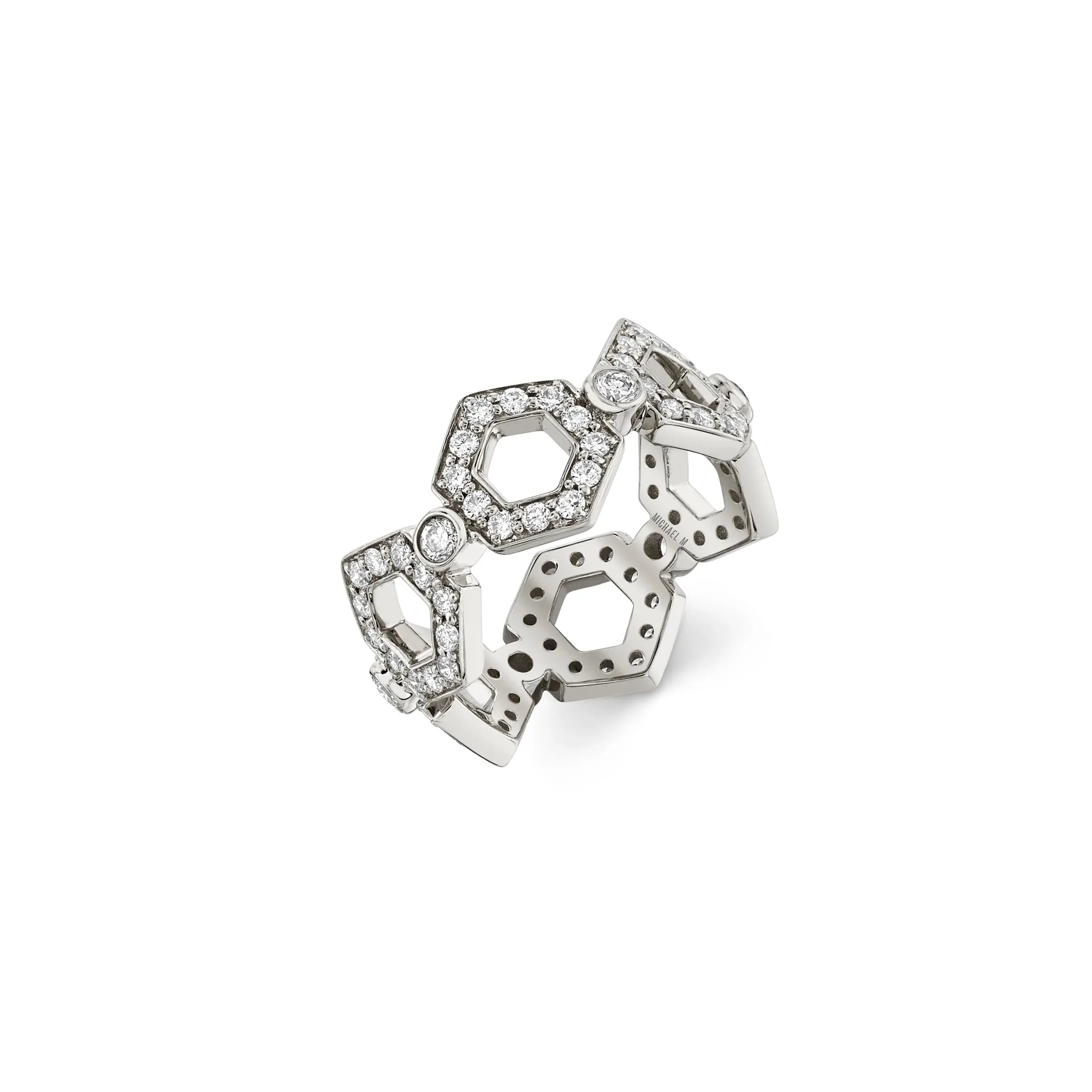 Pavé Hex Infinity Band