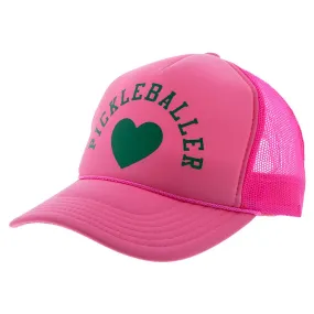 Pickleball Trucker Hat Pink