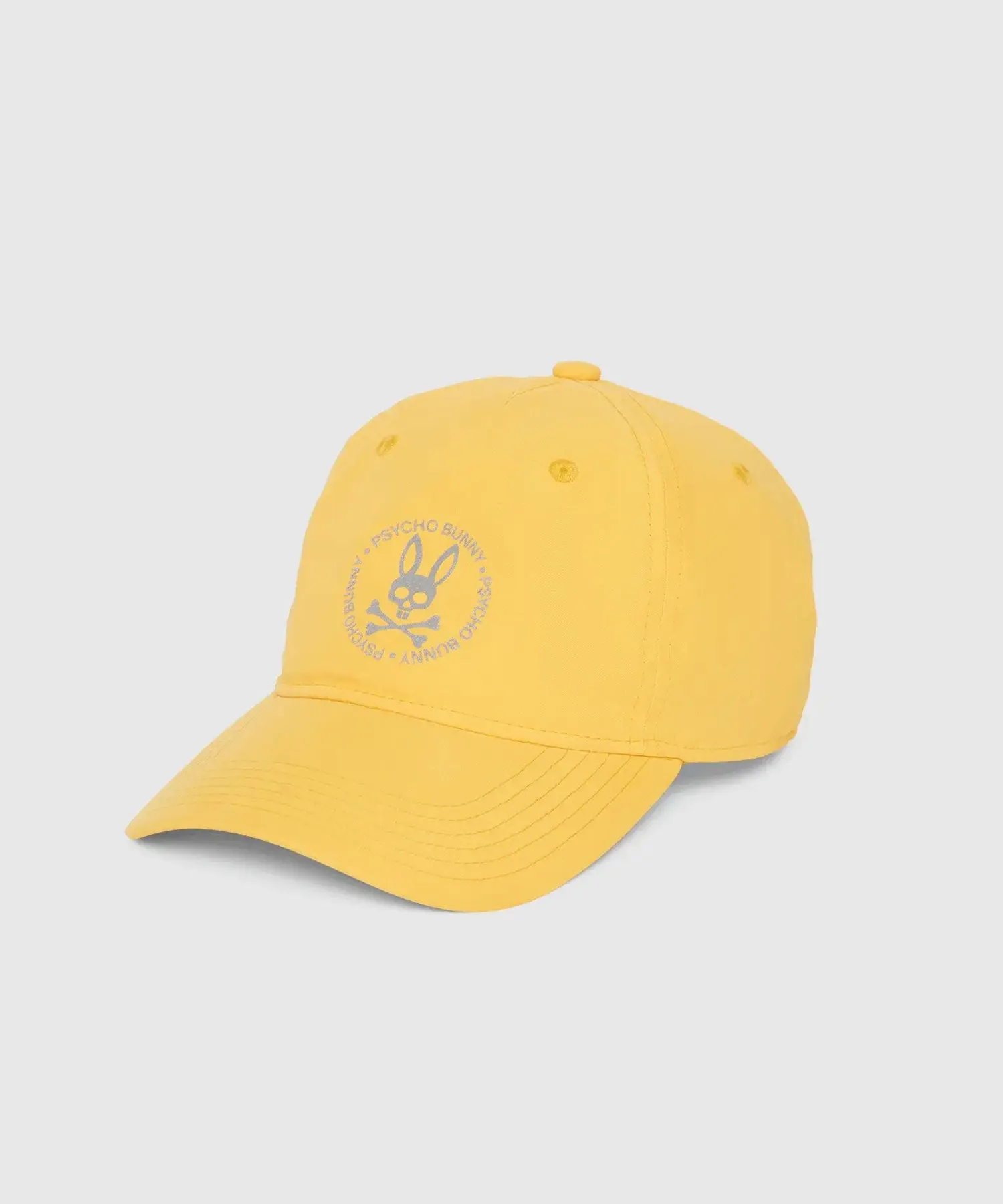 Psycho Bunny Crosby Reflective Print Baseball Cap - Orange Soda