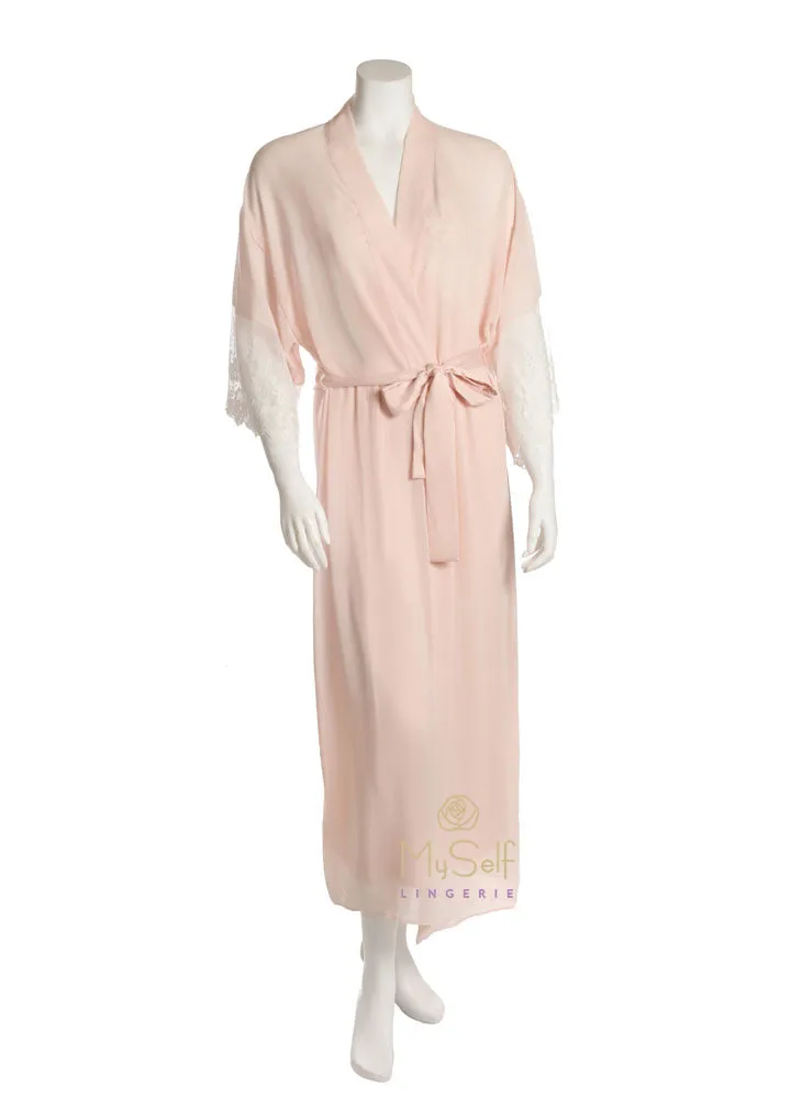 Q80381 Farrah Chiffon Kimono Robe