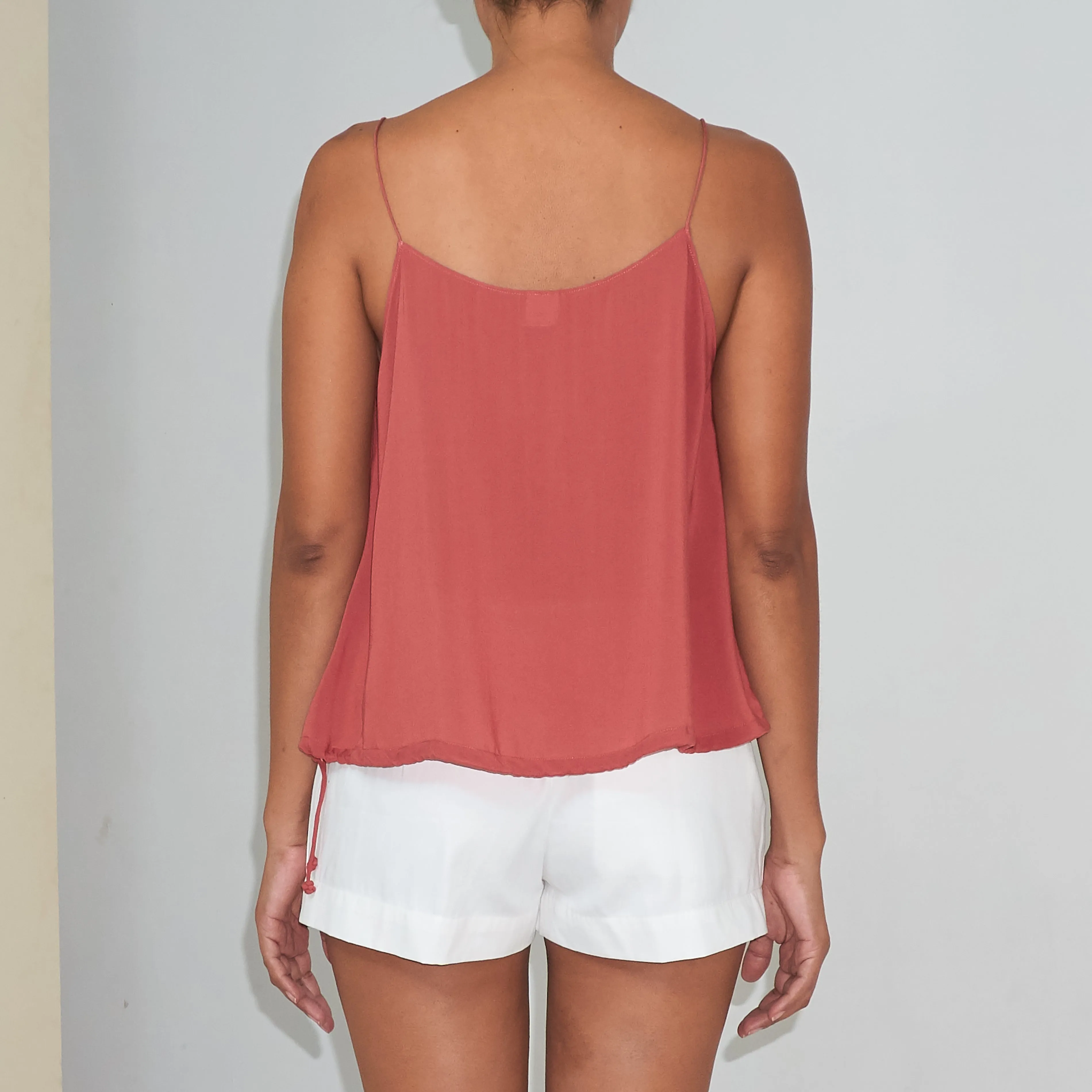 RINKI STRING CAMISOLE - Rayon Voile | Dusty Rose