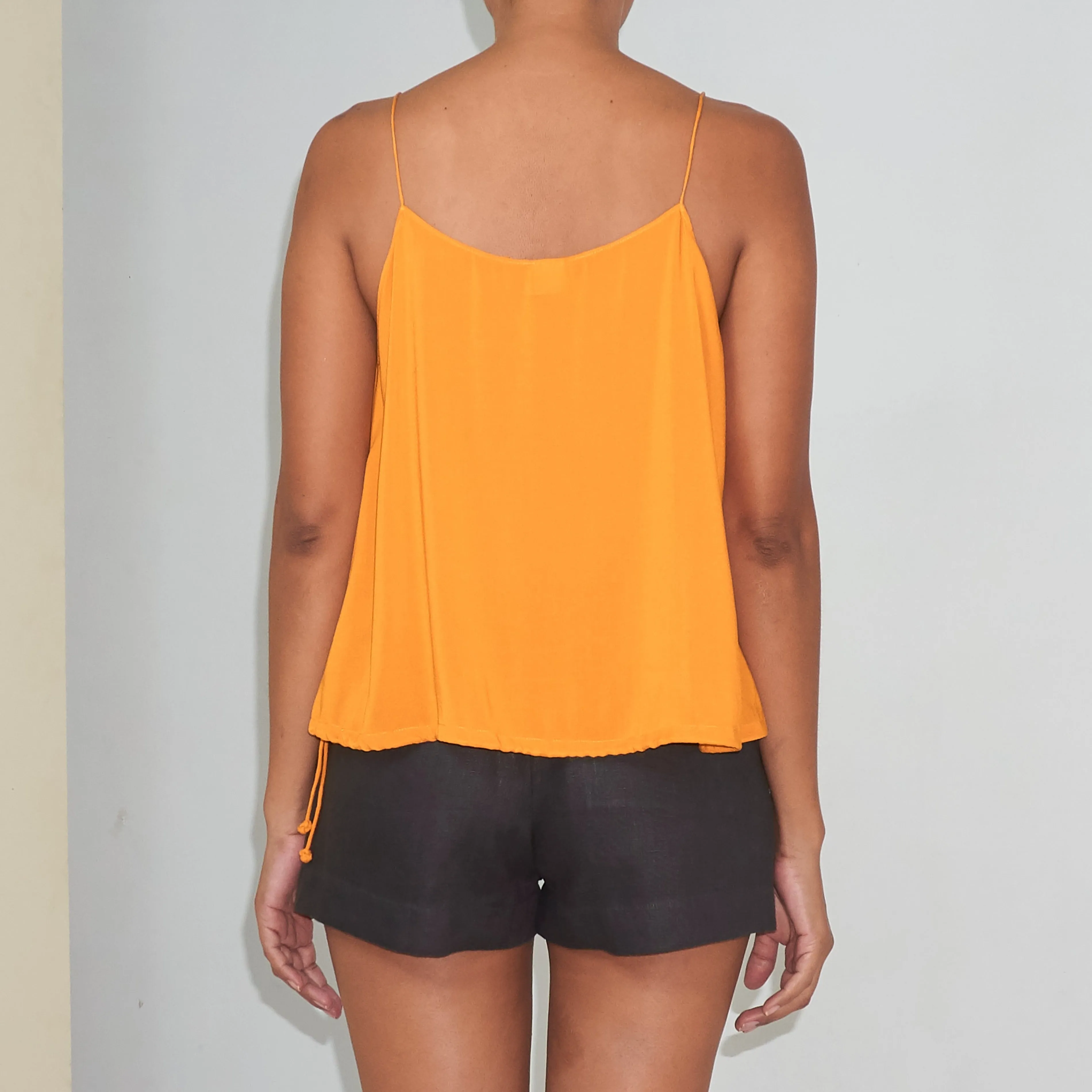 RINKI STRING CAMISOLE - Rayon Voile | Sunflower Yellow